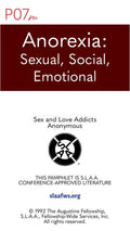 Anorexia: Sexual, Social, Emotional [PDF]