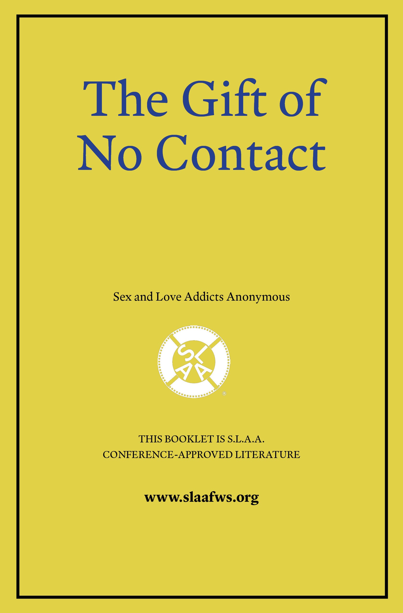 The Gift of No Contact [PDF Booklet]