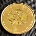 Gold Plated S.L.A.A. Collectible Medallion Heads