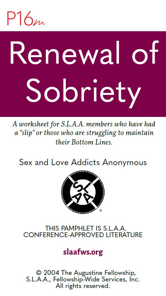 Renewal of Sobriety [PDF]